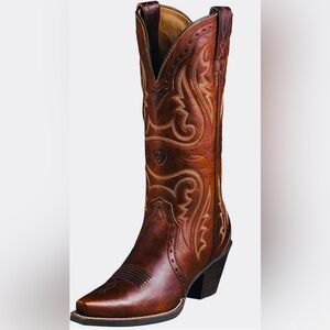 NWOT Ariat Women’s Western X Toe Boot | Size 9.0M | Style #10005908 in Caramel